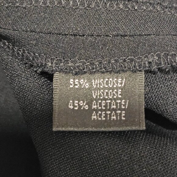 Lafayette 148 New York Crossover Dress Women Size 12 Black No belt included - Picture 11 of 11